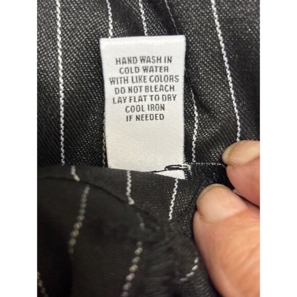 RSQ Womens Pinstripe Black White High Waisted Dress‎ Pants NEW Size Small - Picture 4 of 4